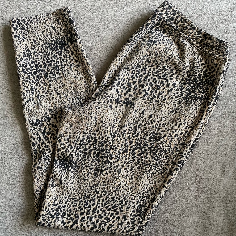 Free People Leopard Print Stretch Pants
